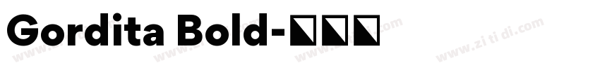 Gordita Bold字体转换